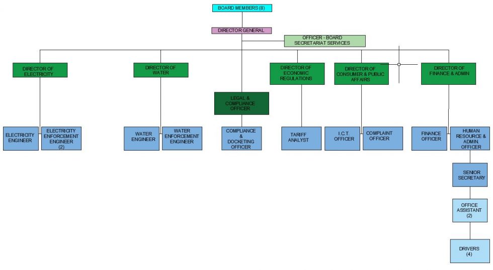 Organisational Structure | Sierra Leone Electricity & Water Regulatory ...